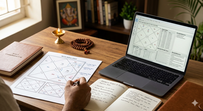 Manual Vedic Birth Chart Deep Study – Personalised Jyotish Analysis in Hindi & English
