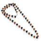 Karungali Mala – Close Up of Ebony Wood Bead Texture & Finish
