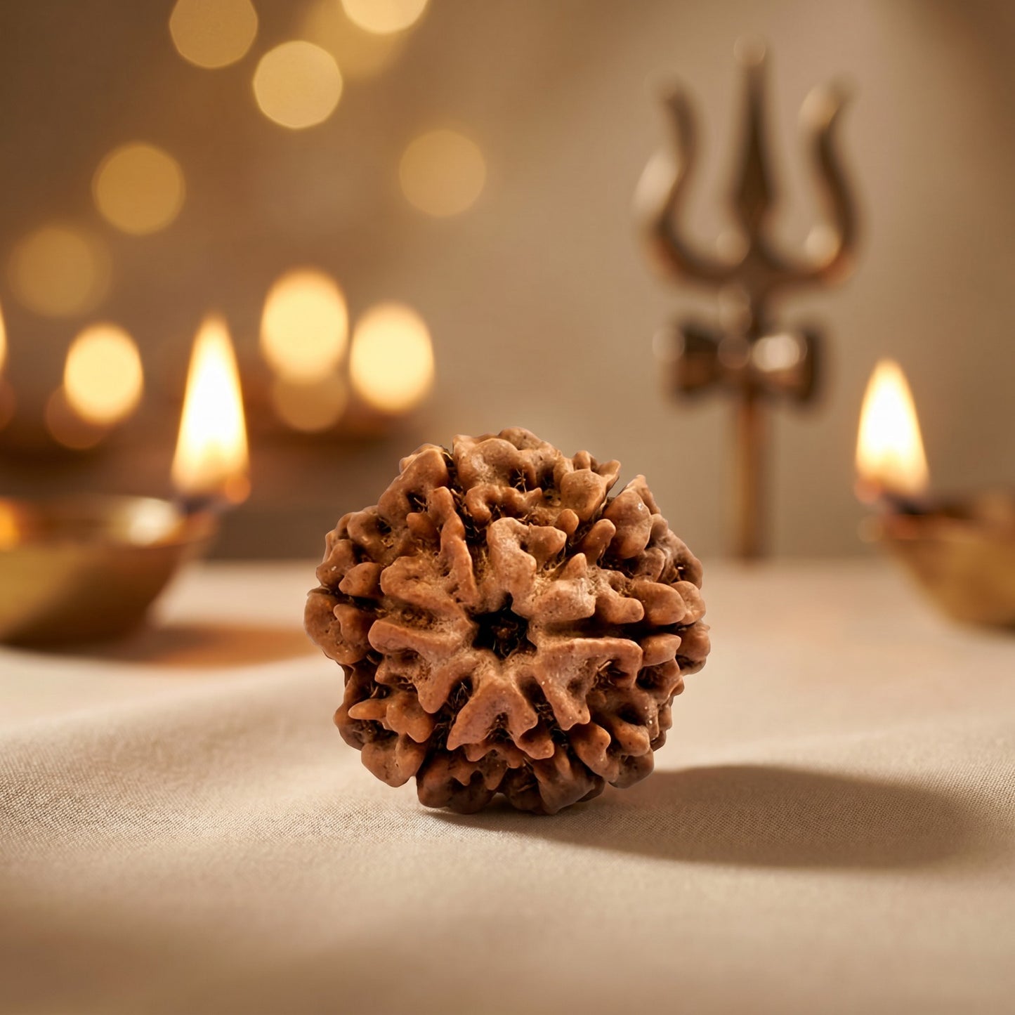 6 Mukhi Rudraksha Nepal Origin – Shanmukhi Kartikeya Bead for Focus | Ramaya Tatva
