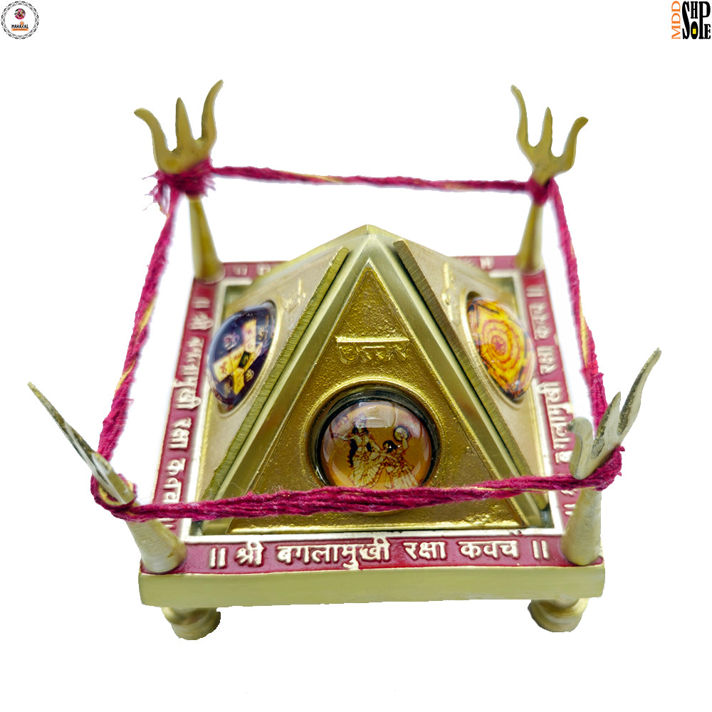 Baglamukhi Yantra – Close Up of Sacred Yantra Geometry
