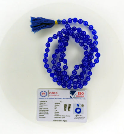 Natural Agate Hakik Mala Full View – Ramaya Tatva