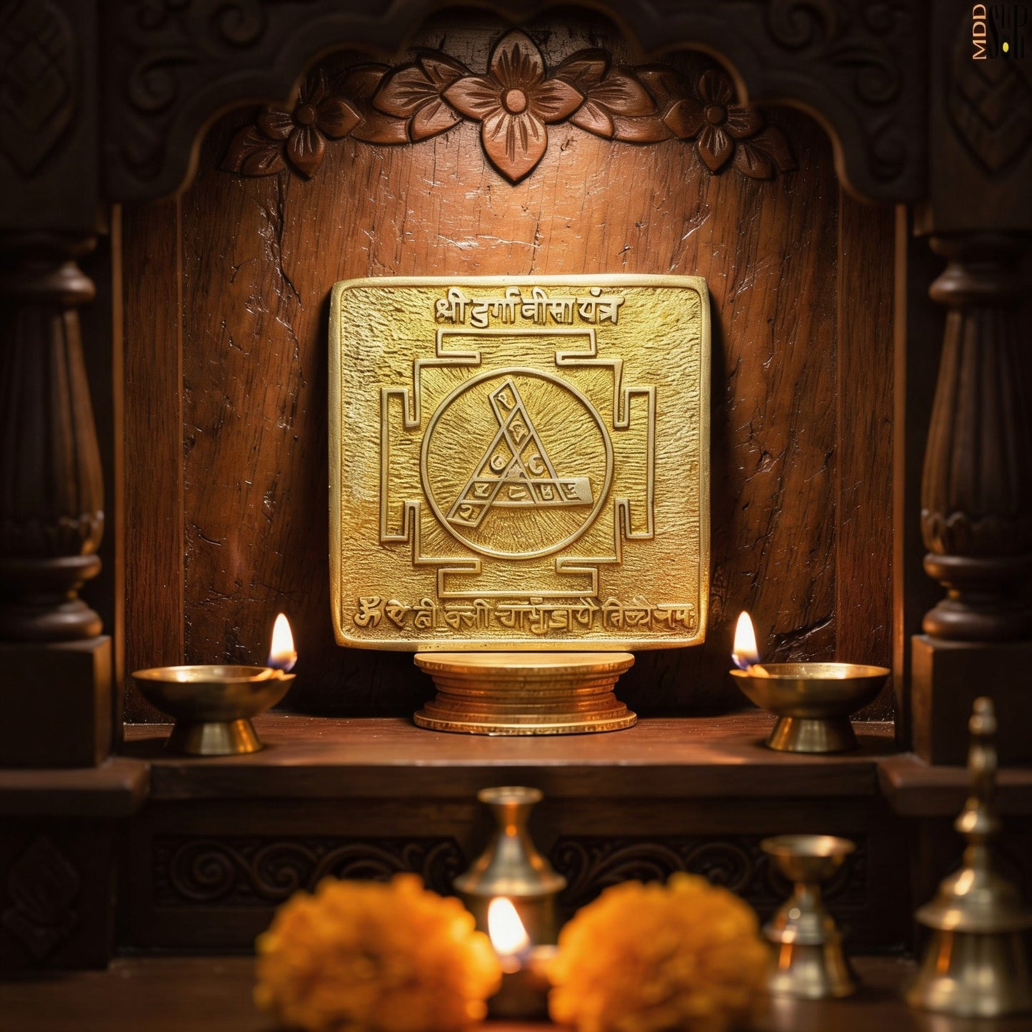 Panchdhatu Sidh Yantra for home – front view
