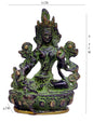 Ramaya Tatva Green Tara Devi Idol Front View – Ramaya Tatva