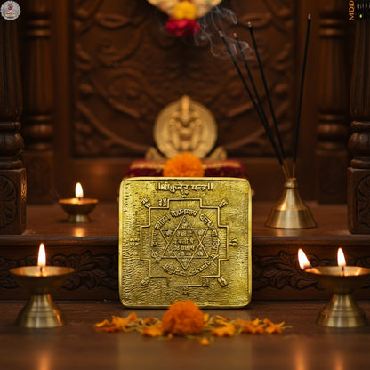 Panchdhatu Sidh Yantra for home – front view
