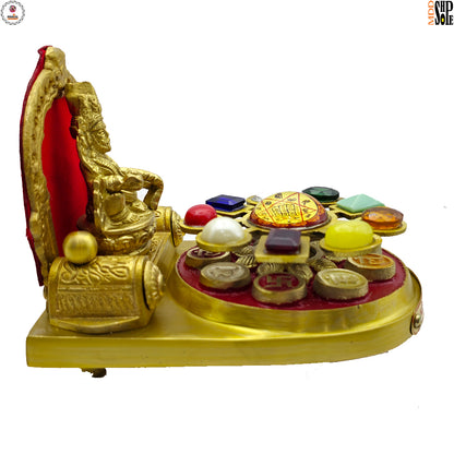 Kuber Chowki Yantra in Puja Setup – Energised Dhan Kuber Chowki for Home and Office Wealth | Ramaya Tatva
