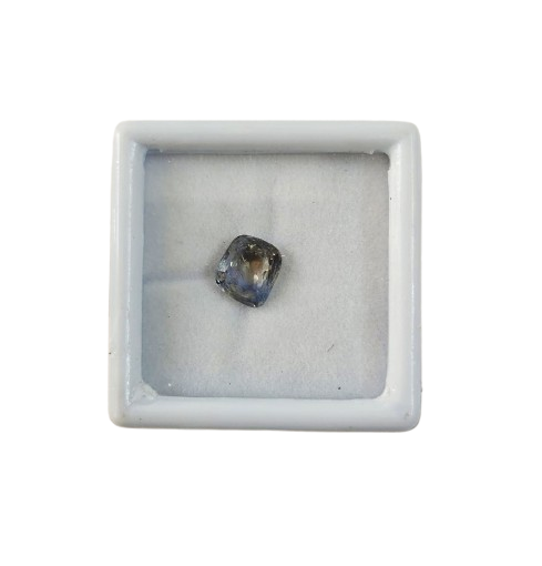 Blue Sapphire Neelam Close-Up – 4.12 Carat Natural Blue Sapphire Deep Blue Colour with Certificate | Ramaya Tatva
