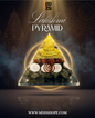 Lakshmi Orgonite Pyramid – Wealth & Vastu Protection Crystal Pyramid Front View
