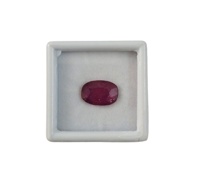 Ruby Manik Close-Up – 8.57 Carat Natural Ruby Gemstone Deep Red Colour with Certificate | Ramaya Tatva
