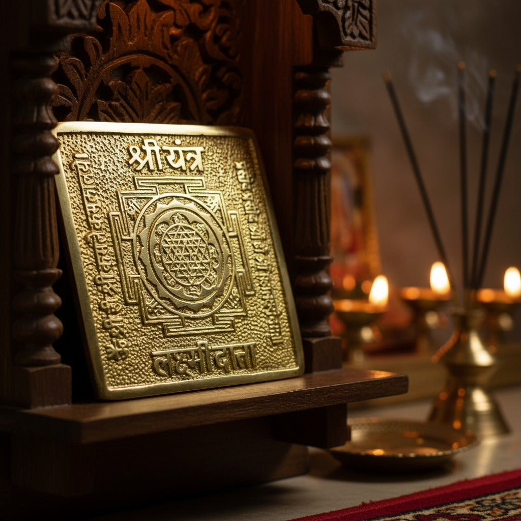 Panchdhatu Sidh Yantra for home – front view
