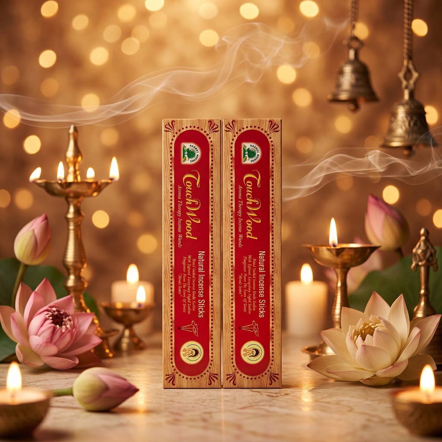 Touch Wood Luxury Incense Sticks Combo Pack of 2 | Premium Long Lasting Agarbatti