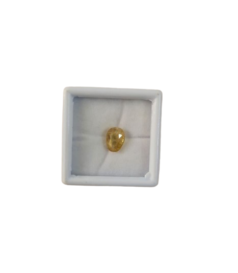Yellow Sapphire Pukhraj 6.36 Carats – Natural Certified Gemstone for Jupiter & Prosperity